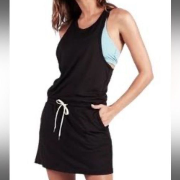 Vuori Dresses & Skirts - Vuori Black Sol Tank Dress. Size Small. NWOT!
